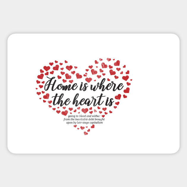 I heart home Sticker by Fushiznick